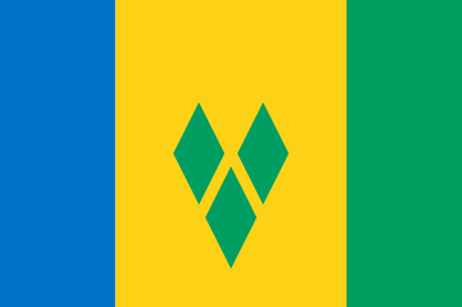 Saint Vincent And The Grenadines Country Flag Sticker