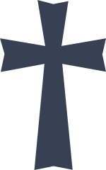 Saintly Cross Sticker