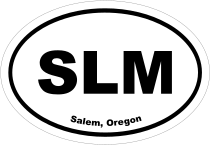 Salem, Oregon Oval Stickers
