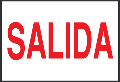 Salida Sticker
