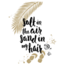 Salt In The Air Sand In My Hair Flip Flops Sticker