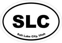 Salt Lake City, Utah Oval Stickers
