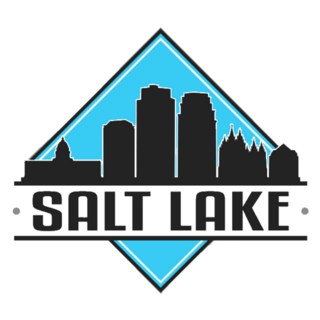 Salt Lake City Utah Skyline Logo Sticker