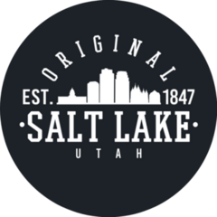 Salt Lake City Utah Skyline Sports College Sticker