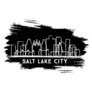 Salt Lake City Utah Usa City Skyline Silhouette Sticker