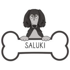 Saluki Bone Sticker