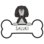 Saluki Bone Sticker