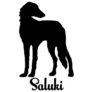 Saluki Dog Font Sticker