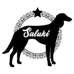 Saluki Dog Star Sticker