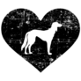 Saluki In Heart Sticker