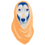 Saluki In Hijab Sticker
