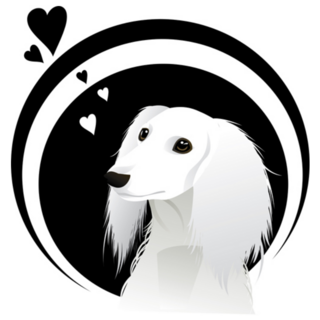 Saluki In Love Sticker