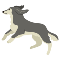 Saluki Jumping Sticker