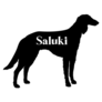 Saluki Lettering Sticker