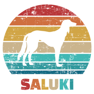 Saluki Retro Sticker 