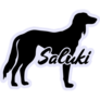 Saluki Silhouette Sticker