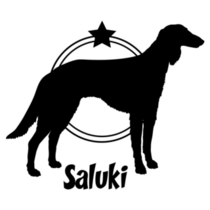 Saluki Star Sticker