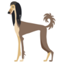 Saluki - Stylized Sticker