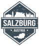 Salzburg Austria Travel Stamp Sticker