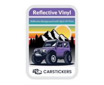 Material Sample Thumbnails - Reflective Background Stickers