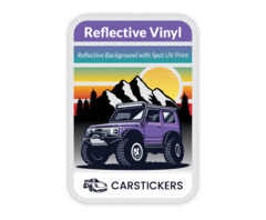 Material Sample Thumbnails - Reflective Background Stickers