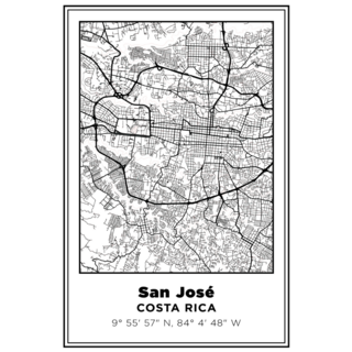 San José City Poster Sticker