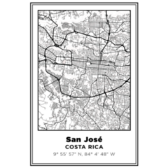 San José City Poster Sticker