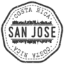 San José Stamp Sticker