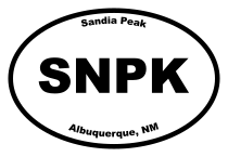 Sandia Peak Oval Sticker
