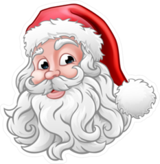 Santa Claus Cartoon Christmas Sticker