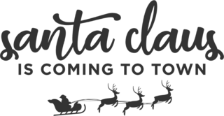 Santa Claus Is Coming To Town Sticker