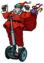 Santa Claus On Segway Sticker