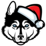 Santa Husky Sticker