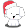 Santa Maltese Sticker