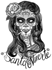 Santa Muerte Day of the Dead Sticker