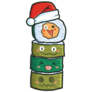 Santa Sushi Stack Sticker