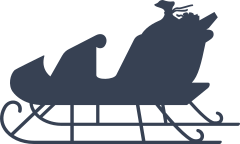 Santas Sleigh Sticker