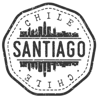 Santiago, Chile Metropolitan Stamp Sticker