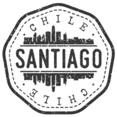 Santiago, Chile Metropolitan Stamp Sticker
