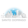 Santo Domingo Skyline Sticker