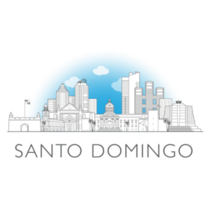Santo Domingo Skyline Sticker