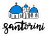 Santorini Illustration Sticker