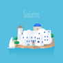 Santorini Island Sticker