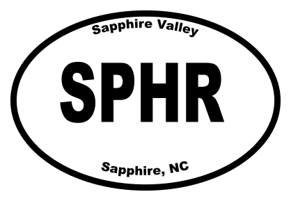 Sapphire Valley Oval Sticker