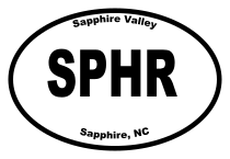Sapphire Valley Oval Sticker