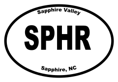 Sapphire Valley Oval Sticker