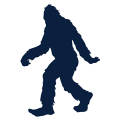 Sasquatch Bigfoot Isolated Sticker