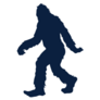 Sasquatch Bigfoot Isolated Sticker