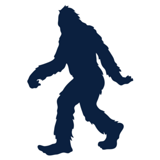 Sasquatch Bigfoot Isolated Sticker