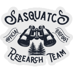 Sasquatch Official Bigfoot Research Sticker